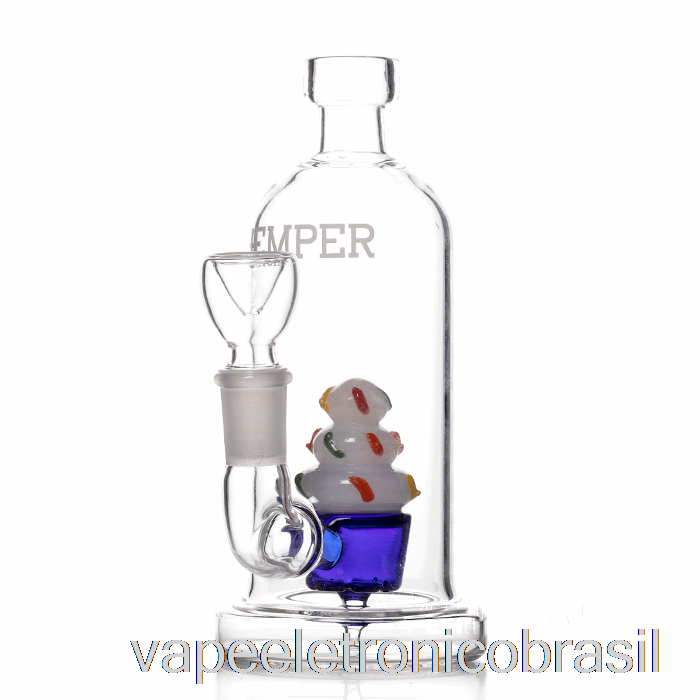 Vape Eletrônico Hemper Cupcake Bong Transparente